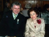 Maria Hudymowa ze Stefanem Romeckim w 2007 roku podczas noworocznego spotkania dla nauczycieli