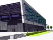 Autorem projektu hali jest poznańska firma Archimedia. (Wizualizacja: www.koszalin.pl)