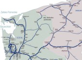 Przebieg linii kolejowej 402 Koszalin-Kołobrzeg-Goleniów (www.pkp.pl)